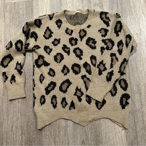 Women’s leopard print sweater